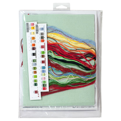 Dimensions Sledding Snowmen Stocking Counted Cross Stitch Kit, 16" long