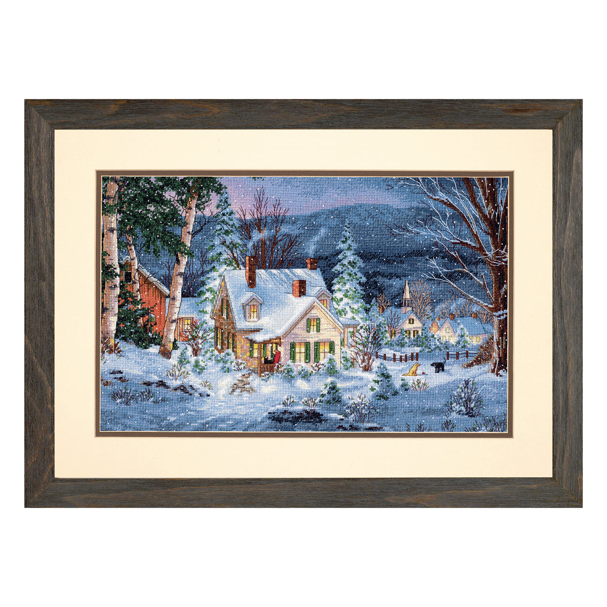 Dimensions Gold Collection Winter's Hush Counted Cross Stitch Kit, 16" x 10"