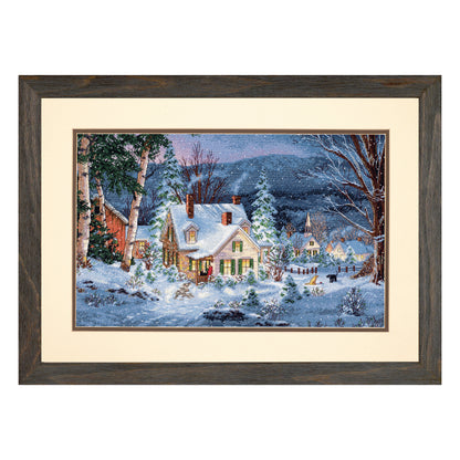 Dimensions Gold Collection Winter's Hush Counted Cross Stitch Kit, 16" x 10"