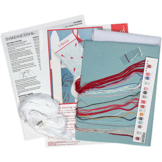 Dimensions Snow Bears Stocking Counted Cross Stitch Kit, 16" long