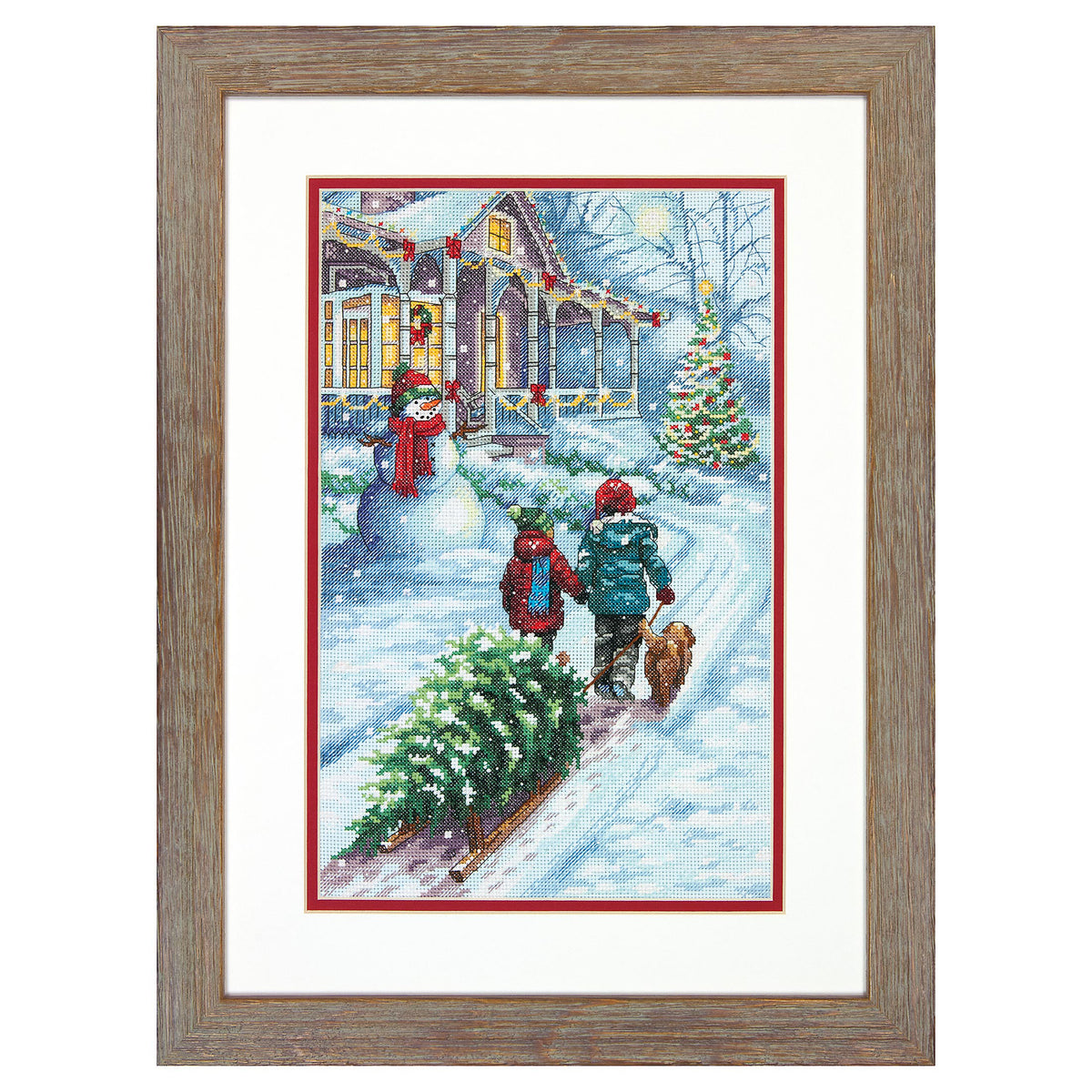 Dimensions Christmas Tradition Counted Cross Stitch Kit, 9" x 14"