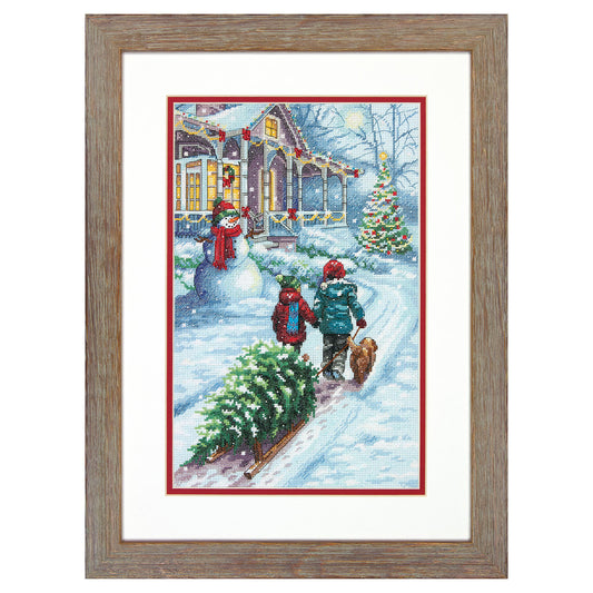 Dimensions Christmas Tradition Counted Cross Stitch Kit, 9" x 14"
