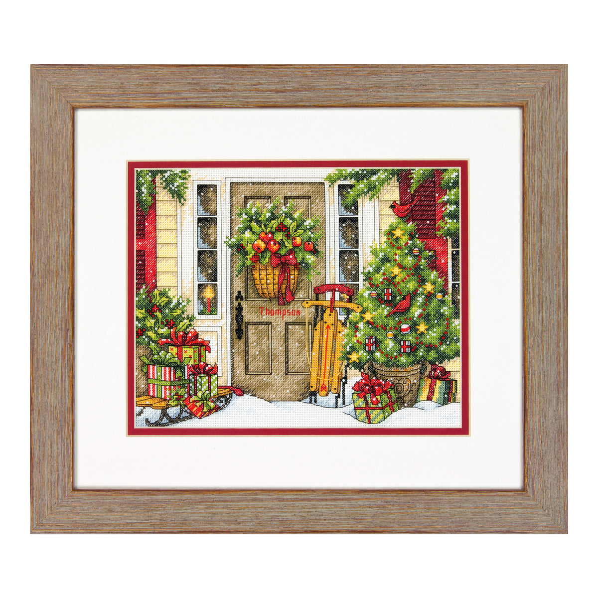 Dimensions Home for the Holidays Counted Cross Stitch Kit, 10" x 8"