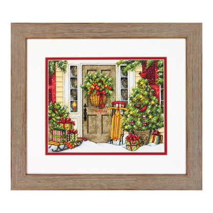 Dimensions Home for the Holidays Counted Cross Stitch Kit, 10" x 8"