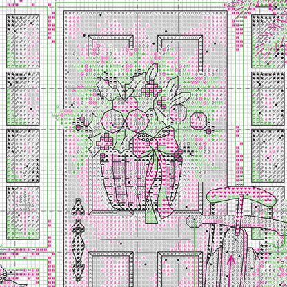 Dimensions Home for the Holidays Counted Cross Stitch Kit, 10" x 8"