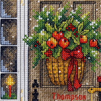 Dimensions Home for the Holidays Counted Cross Stitch Kit, 10" x 8"