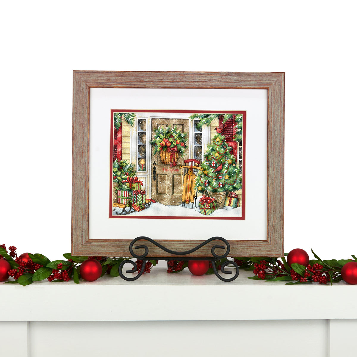 Dimensions Home for the Holidays Counted Cross Stitch Kit, 10" x 8"