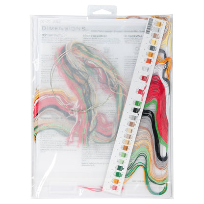 Dimensions Holiday Truck Ornaments Counted Cross Stitch Kit, Set of 4