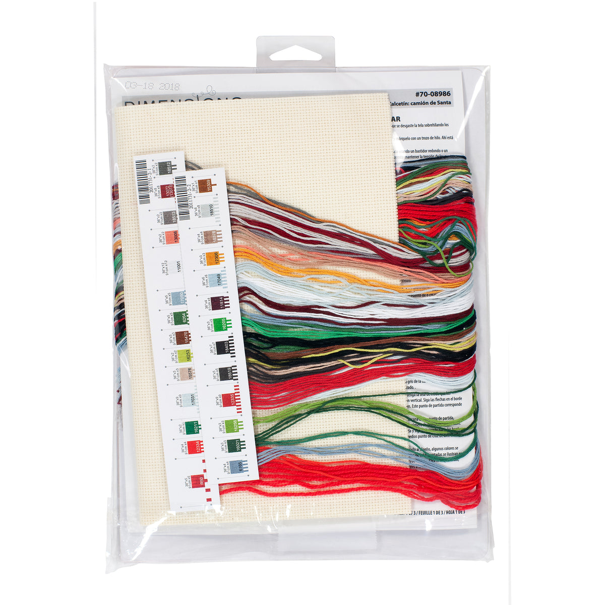 Dimensions Santa’s Truck Stocking Counted Cross Stitch Kit, 16" long
