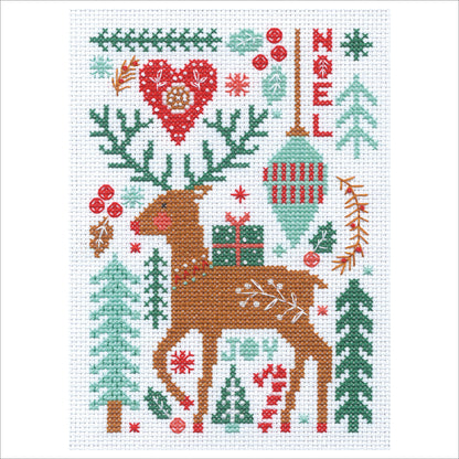 Dimensions Nordic Winter Counted Cross Stitch Kit, 5" x 7"