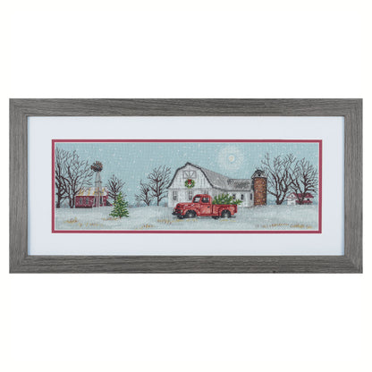 Dimensions Winter Farm Counted Cross Stitch Kit, 18" x 6"