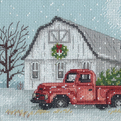 Dimensions Winter Farm Counted Cross Stitch Kit, 18" x 6"