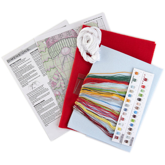 Dimensions Gnome Stocking Counted Cross Stitch Kit, 16" long
