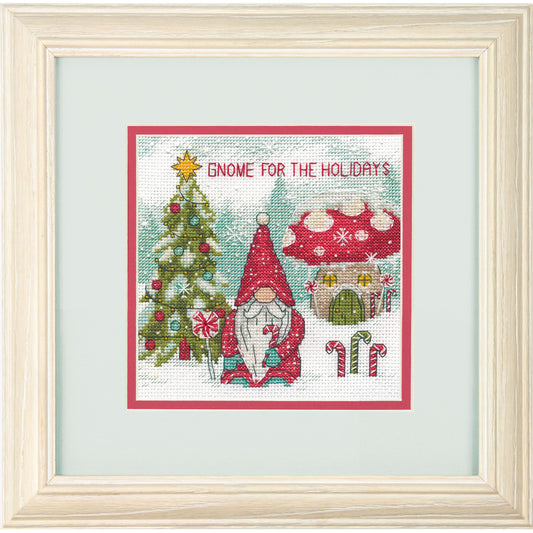 Dimensions Gnome for the Holidays Counted Cross Stitch Kit, 6" x 6"