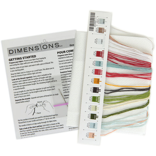 Dimensions Gnome for the Holidays Counted Cross Stitch Kit, 6" x 6"