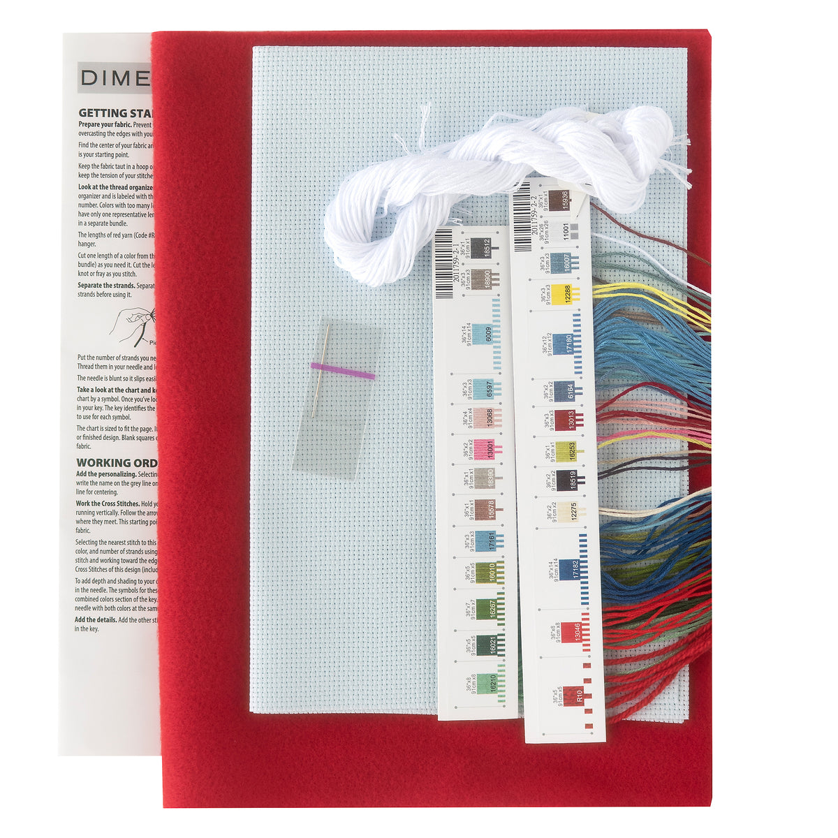 Dimensions Skating Stocking Counted Cross Stitch Kit, 16" long