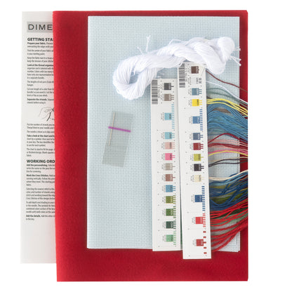 Dimensions Skating Stocking Counted Cross Stitch Kit, 16" long
