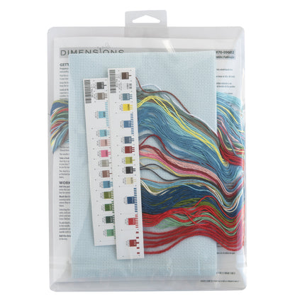 Dimensions Skating Stocking Counted Cross Stitch Kit, 16" long