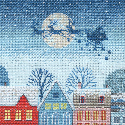 Dimensions Skating Stocking Counted Cross Stitch Kit, 16" long