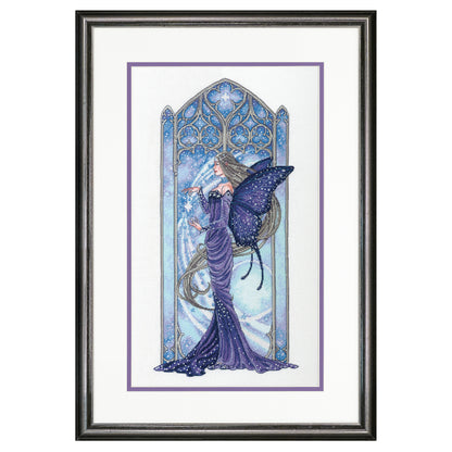 Dimensions Gold Collection Wintertime Fairy Counted Cross Stitch Kit, 10" x 17"