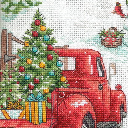 Dimensions Holiday Farm Stocking Counted Cross Stitch Kit, 16" long