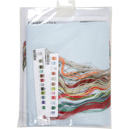 Dimensions Woodland Animals Stocking Counted Cross Stitch Kit, 16" long