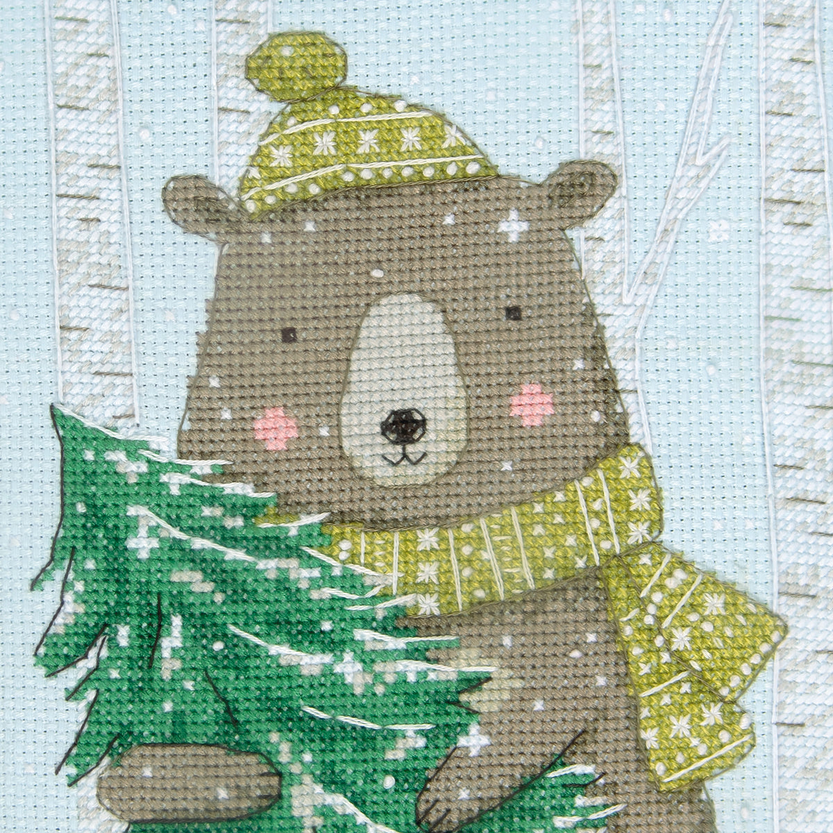 Dimensions Woodland Animals Stocking Counted Cross Stitch Kit, 16" long