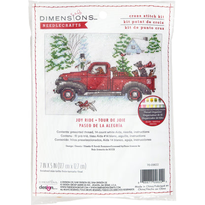 Dimensions Joy Ride Counted Cross Stitch Kit, 7" x 5"
