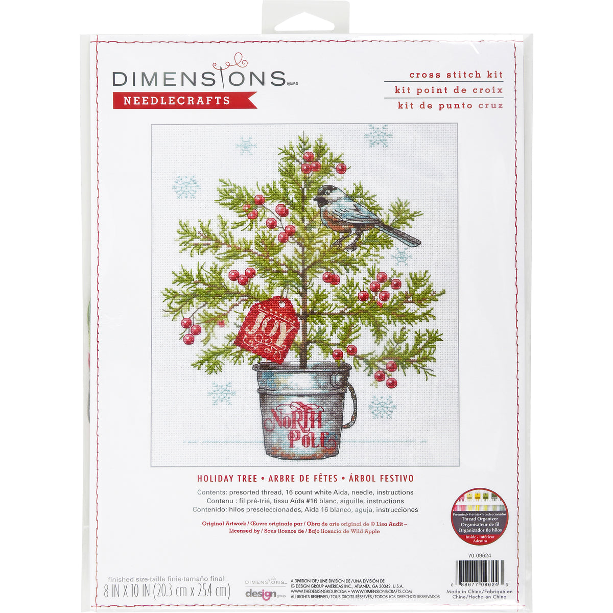 Dimensions Holiday Tree Counted Cross Stitch Kit, 8" x 10"