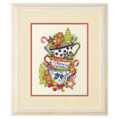 Dimensions Christmas Tea Counted Cross Stitch Kit, 8" x 10"