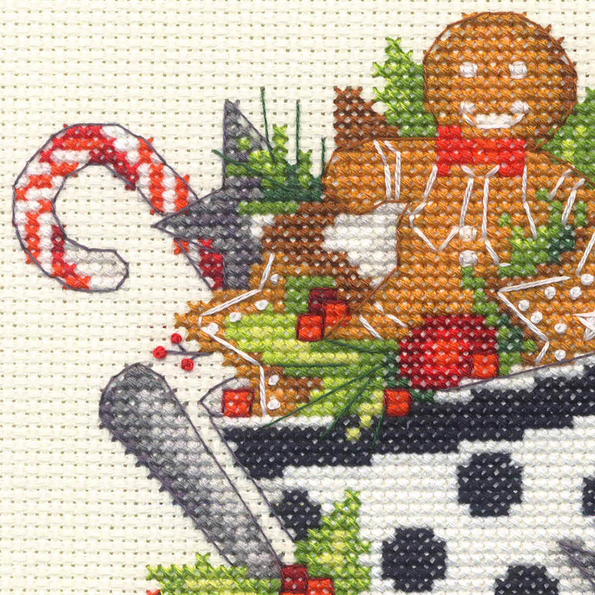 Dimensions Christmas Tea Counted Cross Stitch Kit, 8" x 10"