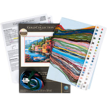 Dimensions Gold Collection Lakeside Village Counted Cross Stitch Kit, 15" x 12"