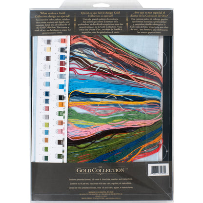 Dimensions Gold Collection Lakeside Village Counted Cross Stitch Kit, 15" x 12"