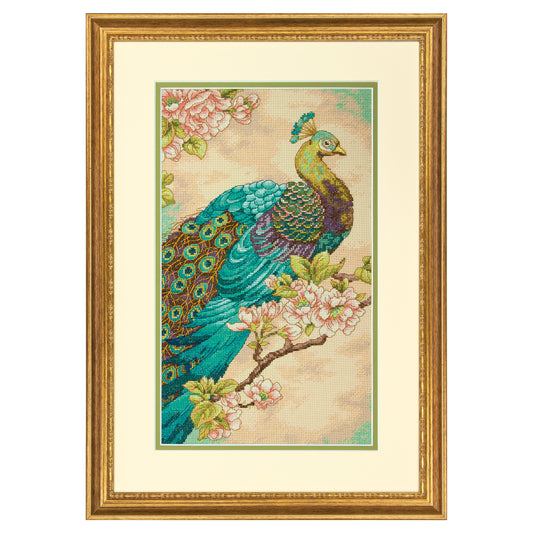 Dimensions Indian Peacock Counted Cross Stitch Kit, 9" x 15"