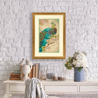 Dimensions Indian Peacock Counted Cross Stitch Kit, 9" x 15"