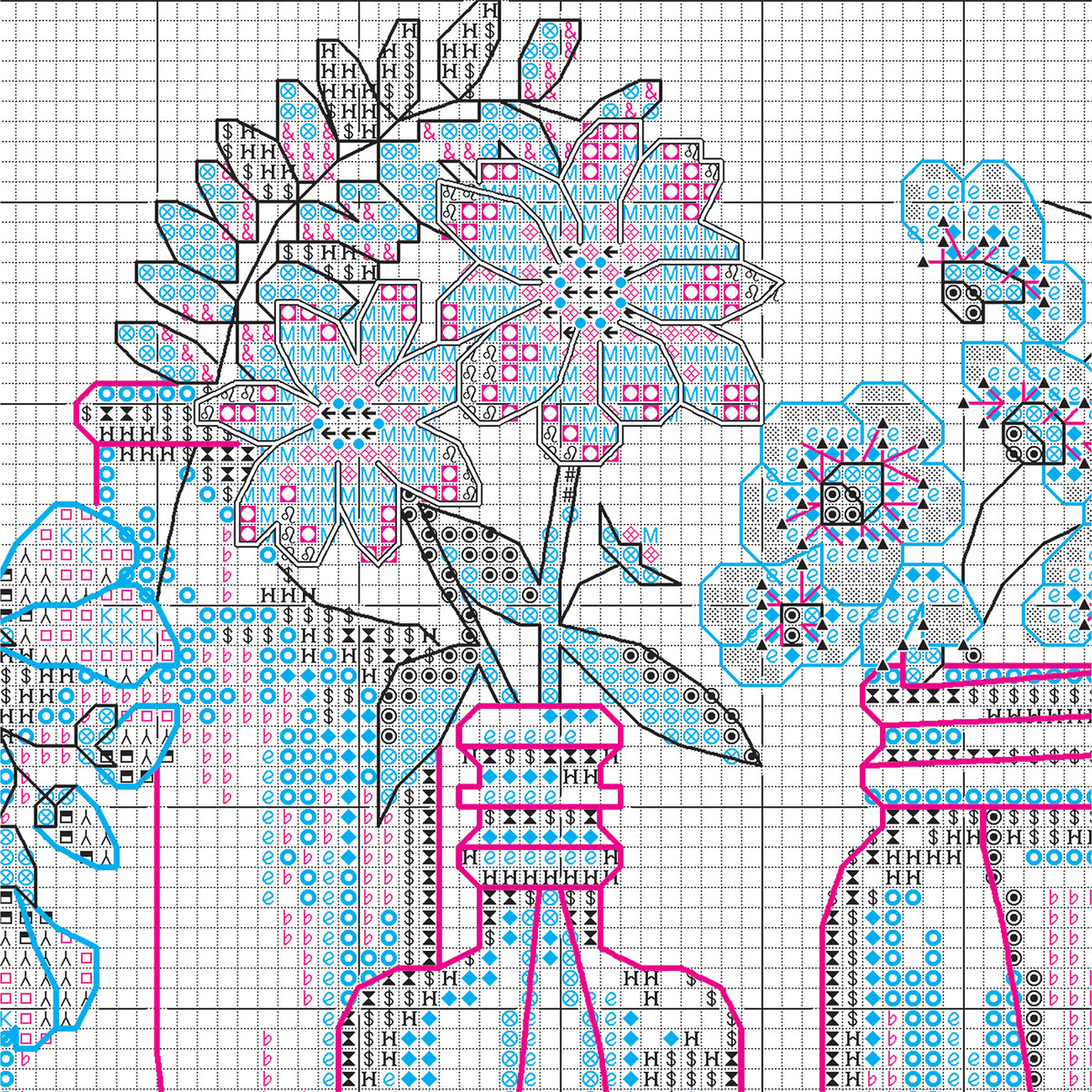 Dimensions Mason Jar Lineup Counted Cross Stitch Kit, 18" x 7"