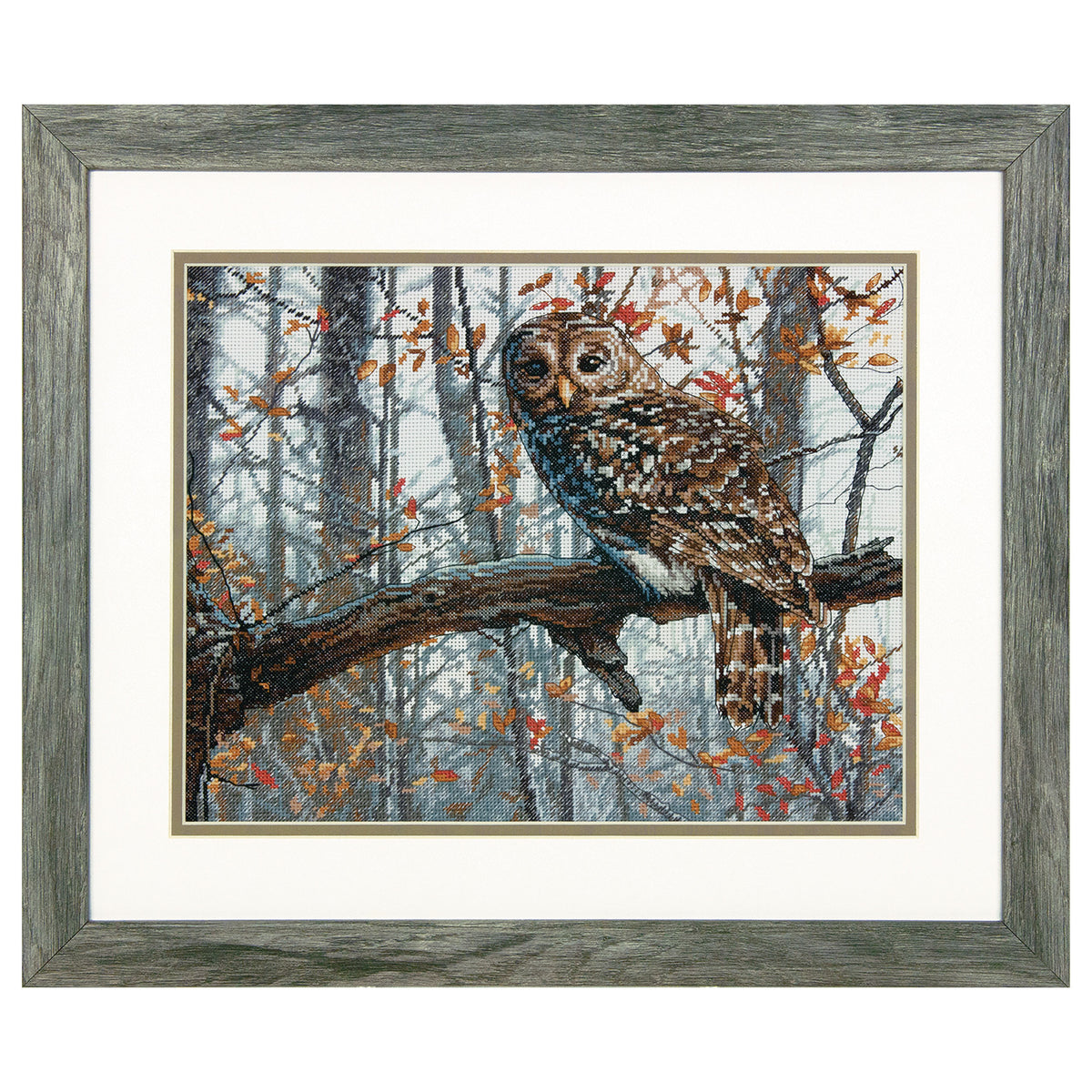 Dimensions Wise Owl Counted Cross Stitch Kit, 14" x 11"