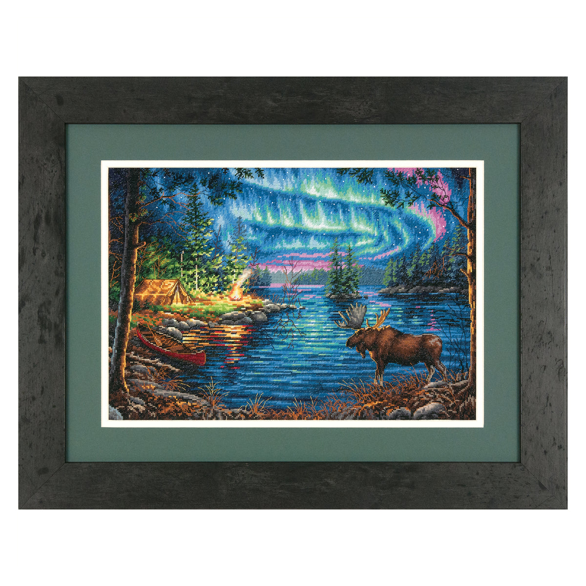 Dimensions Gold Collection Northern Night Counted Cross Stitch Kit, 16" x 11"