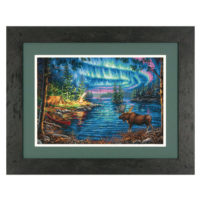 Dimensions Gold Collection Northern Night Counted Cross Stitch Kit, 16" x 11"