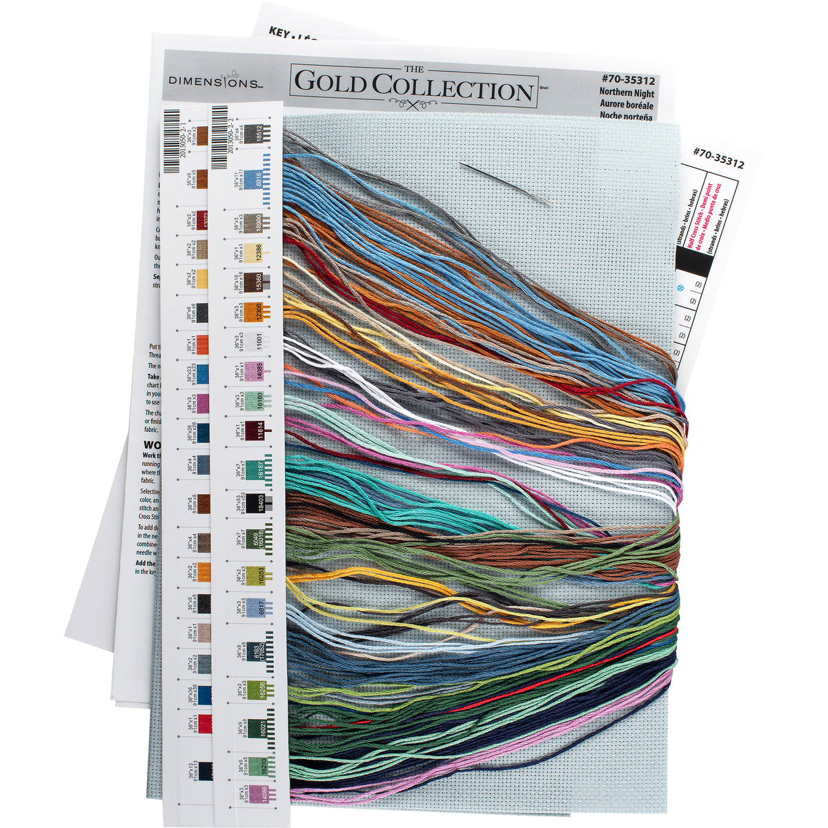 Dimensions Gold Collection Northern Night Counted Cross Stitch Kit, 16" x 11"