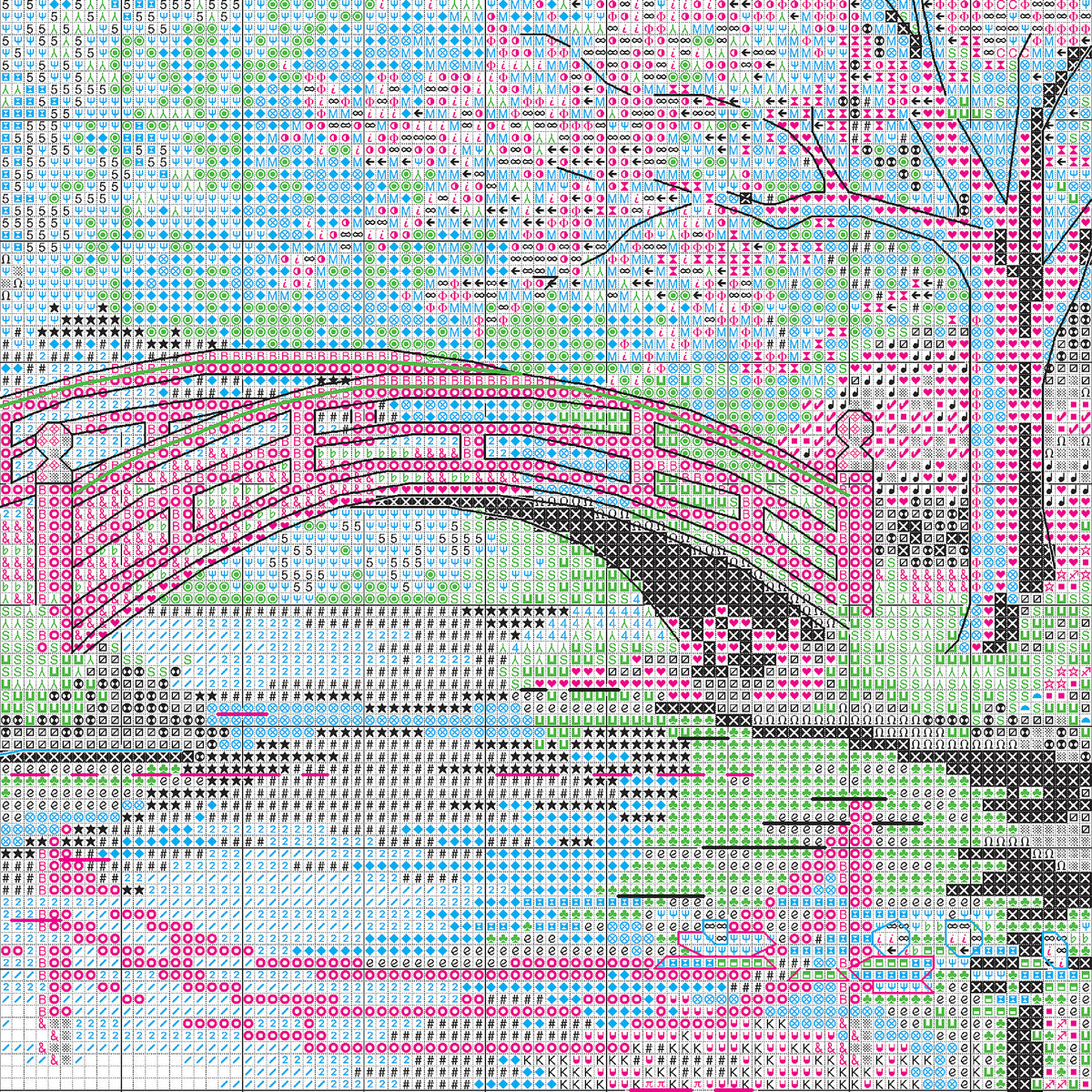 Dimensions Gold Collection Japanese Garden Counted Cross Stitch Kit, 16" x 12"