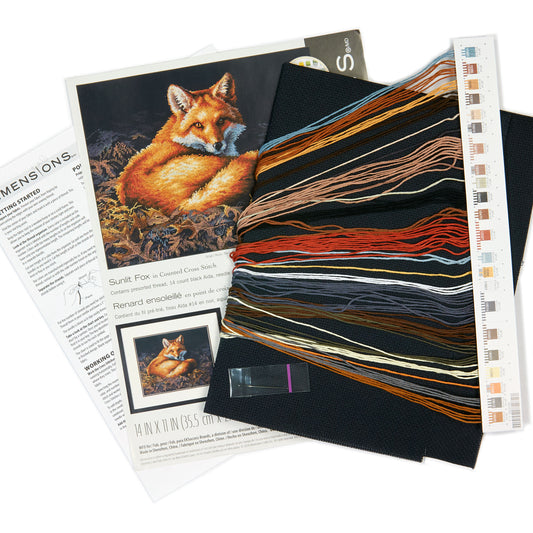 Dimensions Sunlit Fox Counted Cross Stitch Kit, 14" x 11"