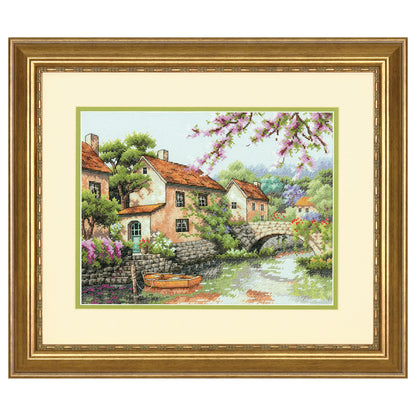 Dimensions Village Canal Counted Cross Stitch Kit, 13" x 10"