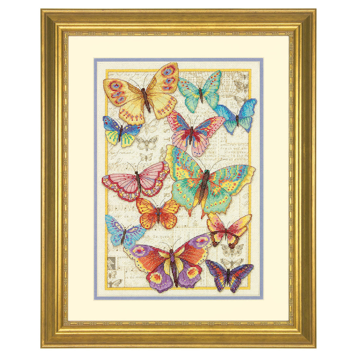 Dimensions Gold Collection Butterfly Beauty Counted Cross Stitch Kit, 10" x 14"