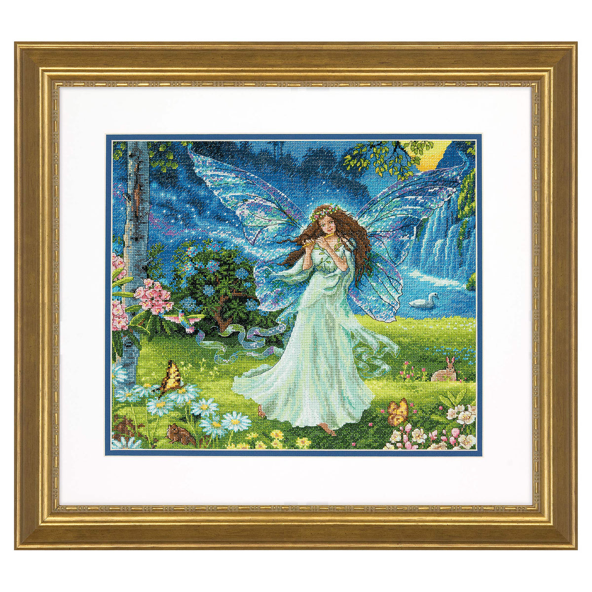 Dimensions Gold Collection Spring Fairy Counted Cross Stitch Kit, 14" x 12"