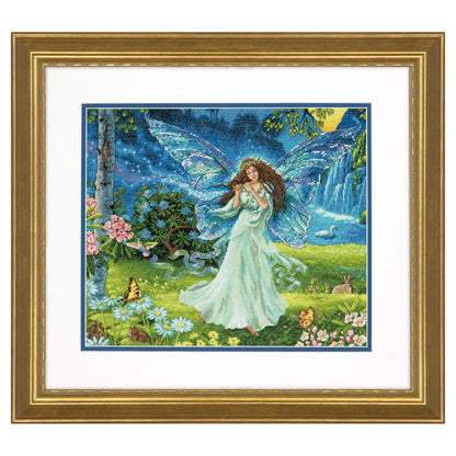 Dimensions Gold Collection Spring Fairy Counted Cross Stitch Kit, 14" x 12"