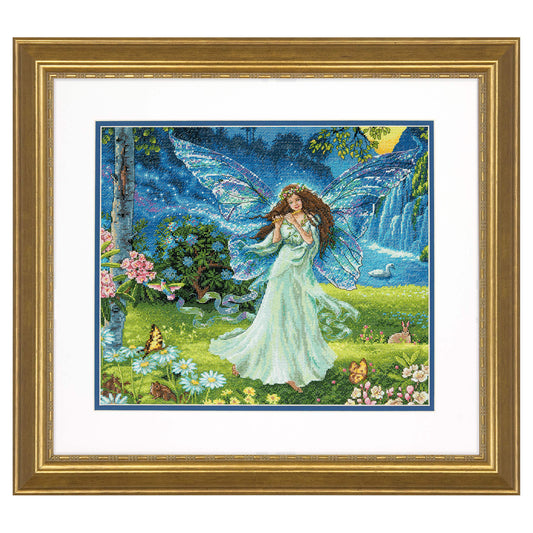 Dimensions Gold Collection Spring Fairy Counted Cross Stitch Kit, 14" x 12"