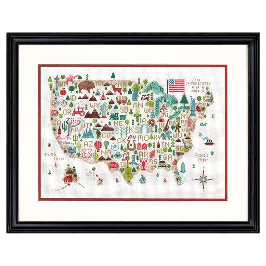 Dimensions Illustrated USA Counted Cross Stitch Kit, 14" x 10"