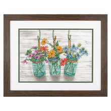 Dimensions Flowering Jars Counted Cross Stitch Kit, 14" x 10"
