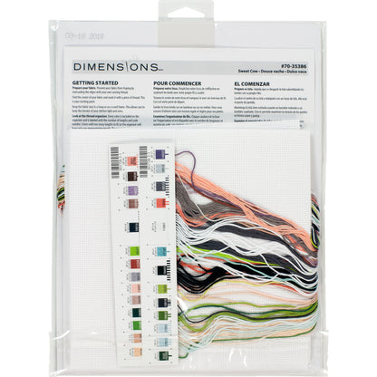 Dimensions Sweet Cow Counted Cross Stitch Kit, 12" x 12"